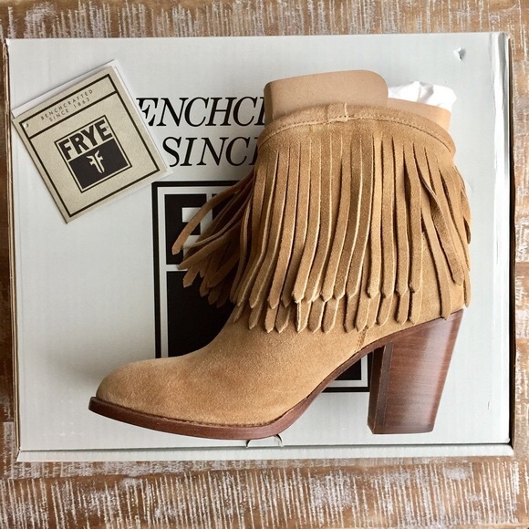 frye fringe booties